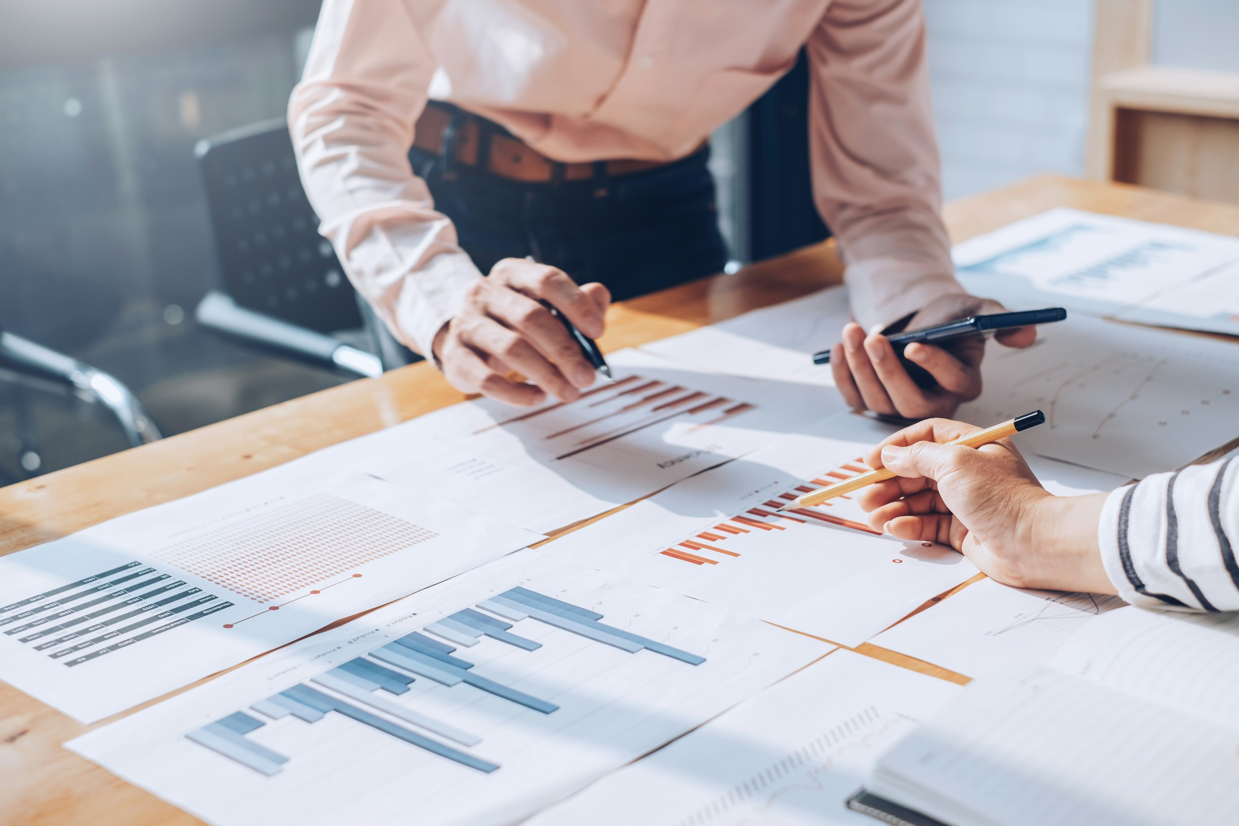 Business analyst at work