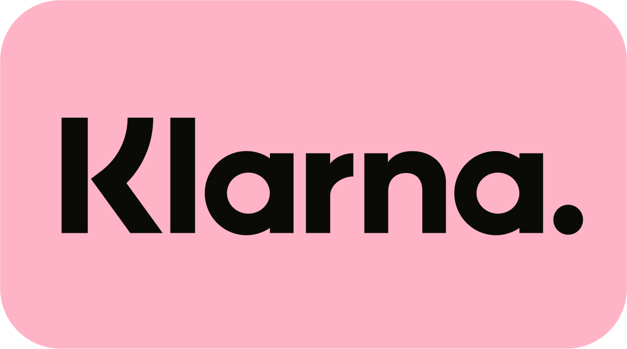 Klarna pink black logo